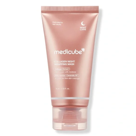 MedicuBe Collagen Night Wrapping Mask - Pink - Picture 1 of 6